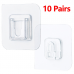 Double Sided Adhesive Wall Hooks Hanger Strong Transparent Hooks Suction Cup Sucker Wall Storage Holder