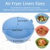 Square Silicone Air Fryer Liners 8 inch for 4 to 7 QT