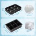 Ice Cube Trays Sphere Ice Ball Maker with Lid & Large Square Ice Cube Maker for Whiskey, Cocktails and Homemade, Keep Drinks Chilled