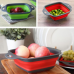Foldable Fruit Vegetable Washing Basket Strainer