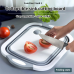 Multifunction Foldable Chopping Board Colander Vegetable Fruit Washing Basket Bowl