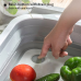 Multifunction Foldable Chopping Board Colander Vegetable Fruit Washing Basket Bowl